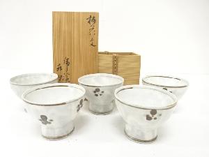 水月窯造　梅花文　汲出　5客揃